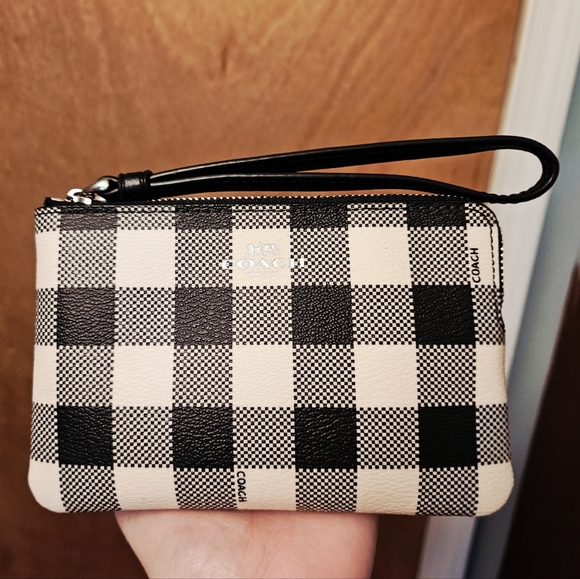 Coach Checkered Wristlet - Picture 5 of 16
